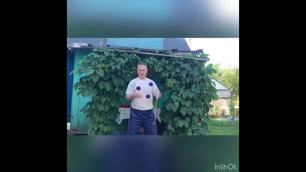 Жонглирование 3,4,5 мячами