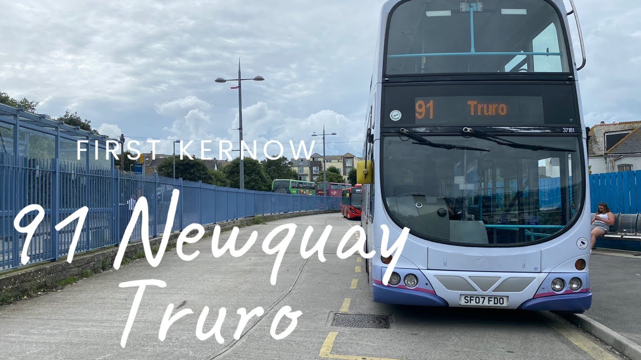 Full route 91 Newquay to Truro first kernow