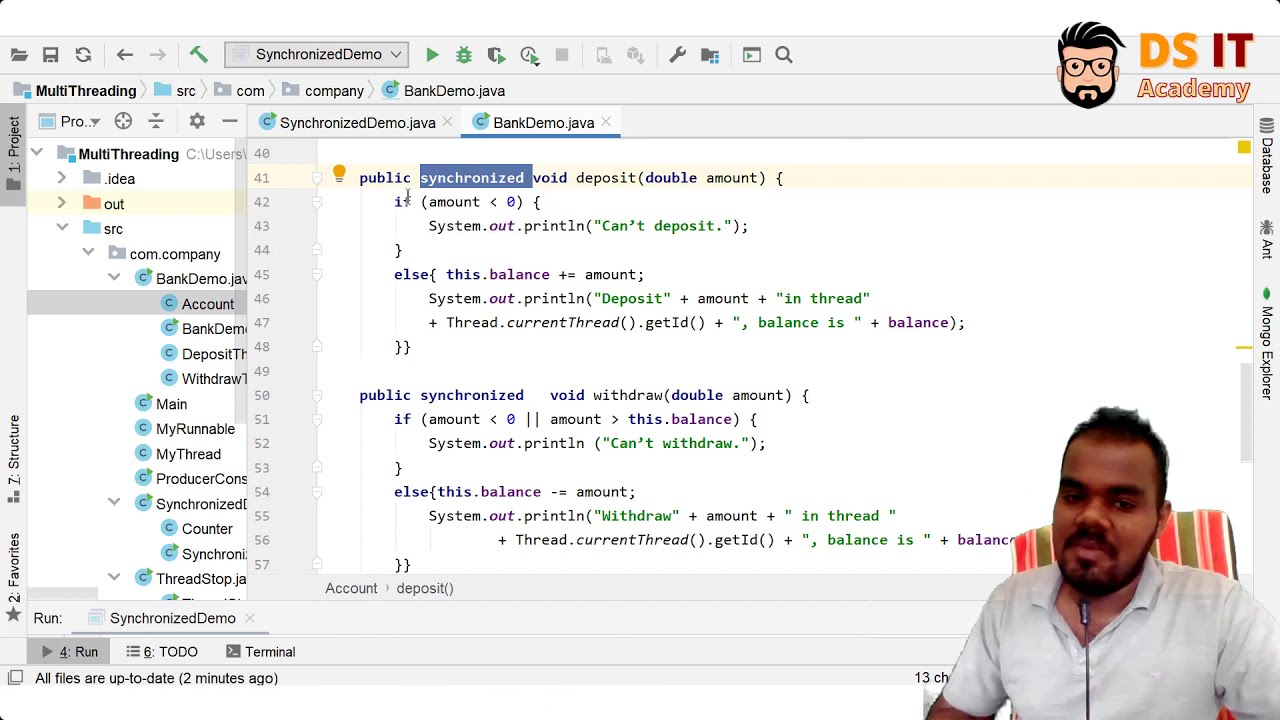 Synchronization Example - Java Multithreading Explained in Sinhala