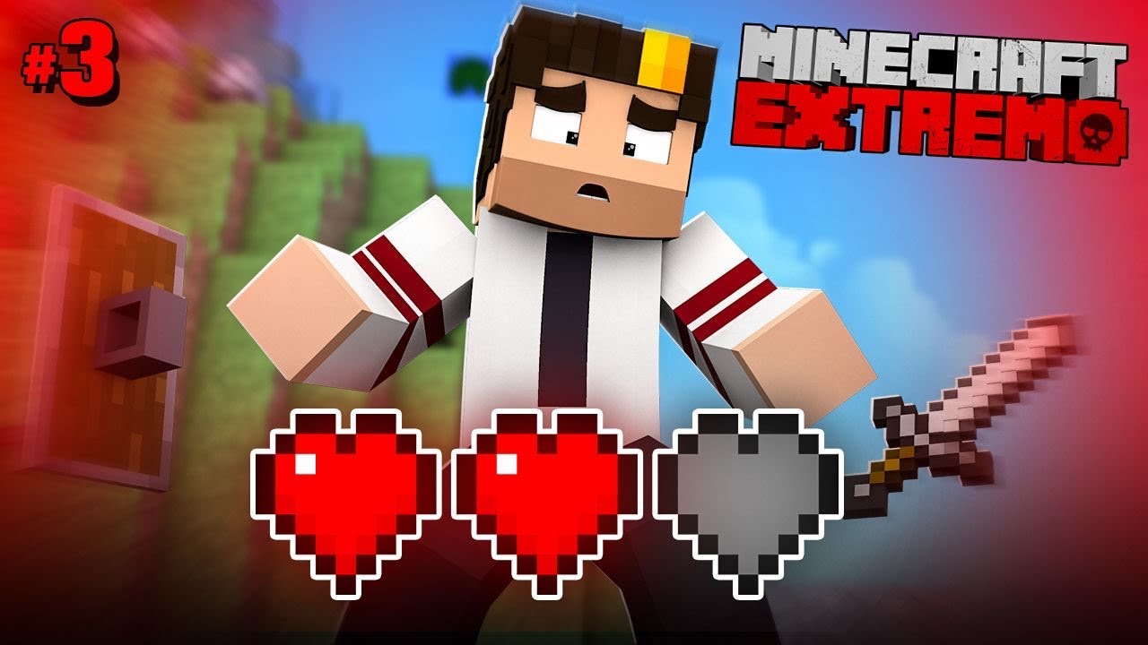 minecraft extremo pero pierdo mi primera vida, flipo