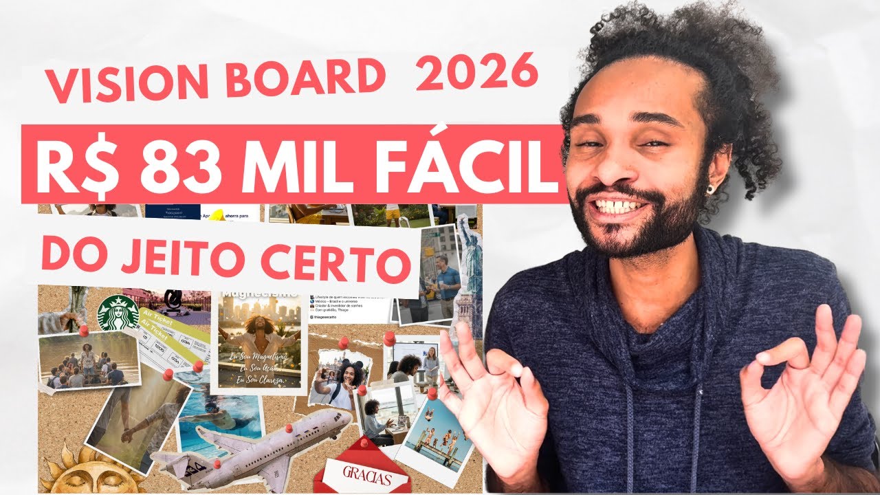 VISION BOARD: Manifestei R$83 MIL em Tempo Recorde com esse Método SECRETO! 🤑
