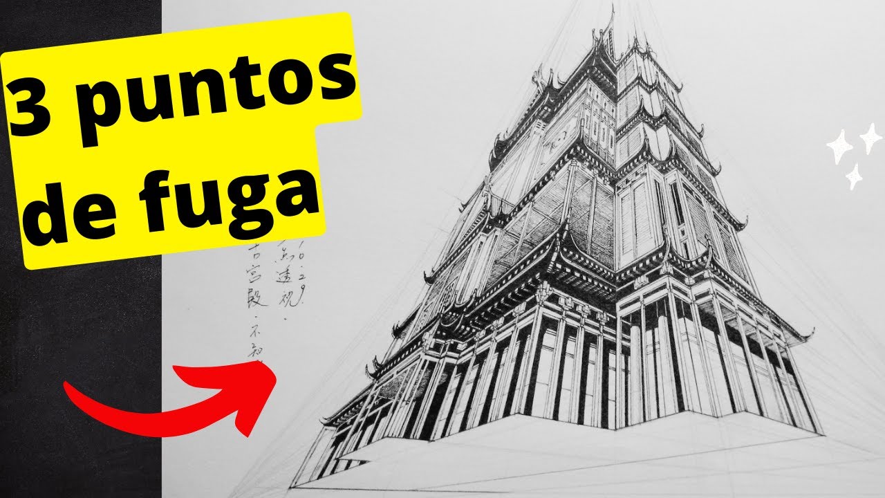 CLASE  No. 14. Introducción a la perspectiva: 3 puntos de fuga