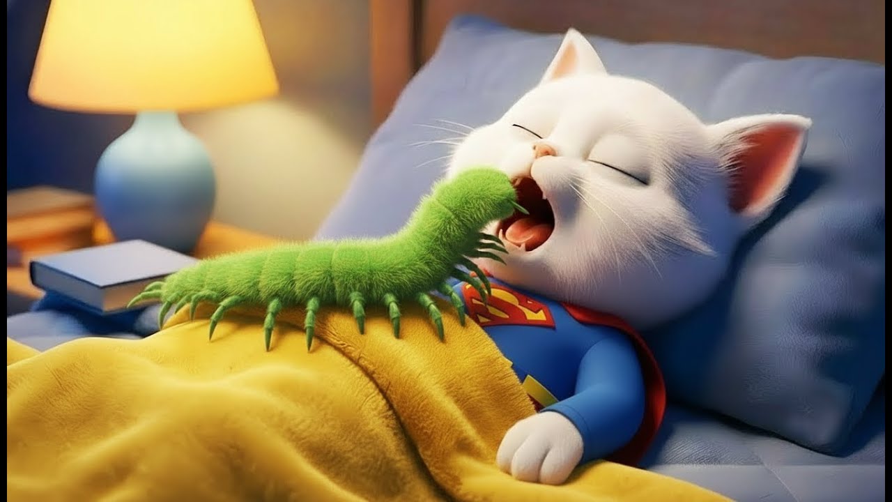 🐛GROSS!! Kitten Has Giant Worms Inside... Superman Helps!⚡Shocking!!✨ | CAT STORY