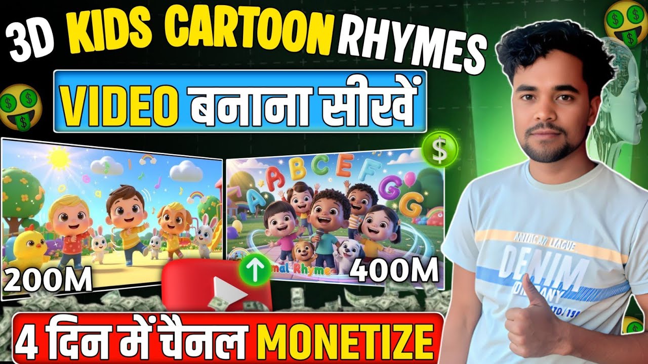 Create 3D Kids Cartoon  Rhymes video with Ai | Ai Video Kaise Banaye | Ai Se Video kaise banaye 2026