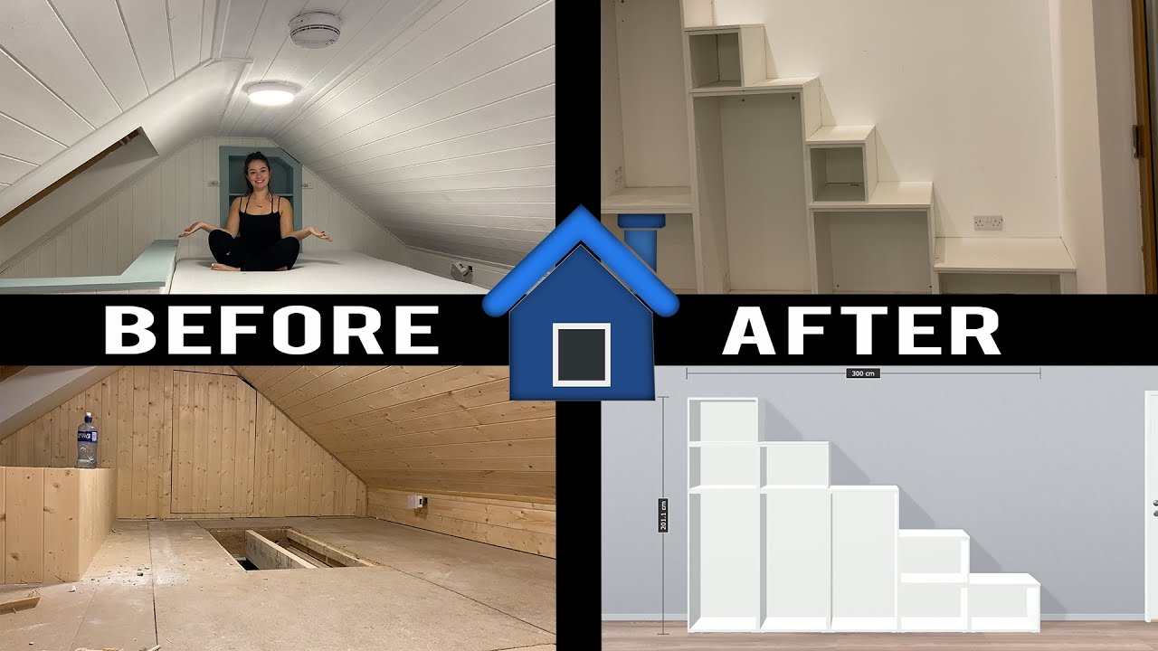 Irish Tiny Home - Loft Conversion & Storage Stairs Build