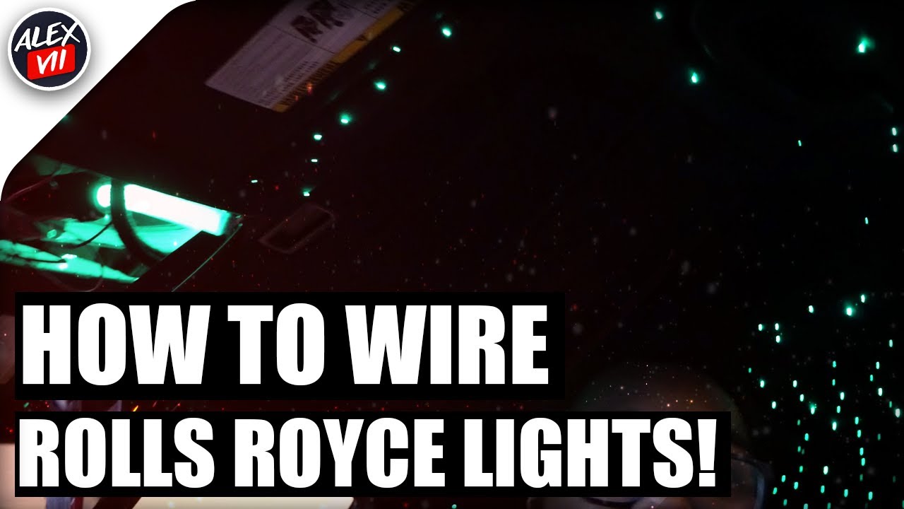 HOW TO WIRE ROLLS ROYCE STARLIGHTS! CLEAN INSTALL!