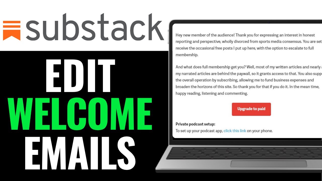 How to Edit Welcome Emails on Substack 2025 (SIMPLE STEP)