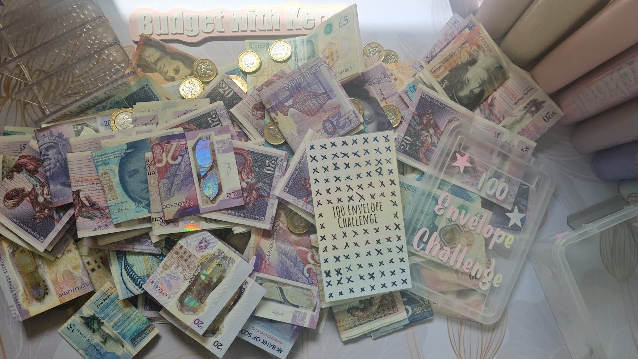 I saved £5,050 using the 100 envelope challenge!!🎉🎉 Cash stuffing, saving money & budgeting UK