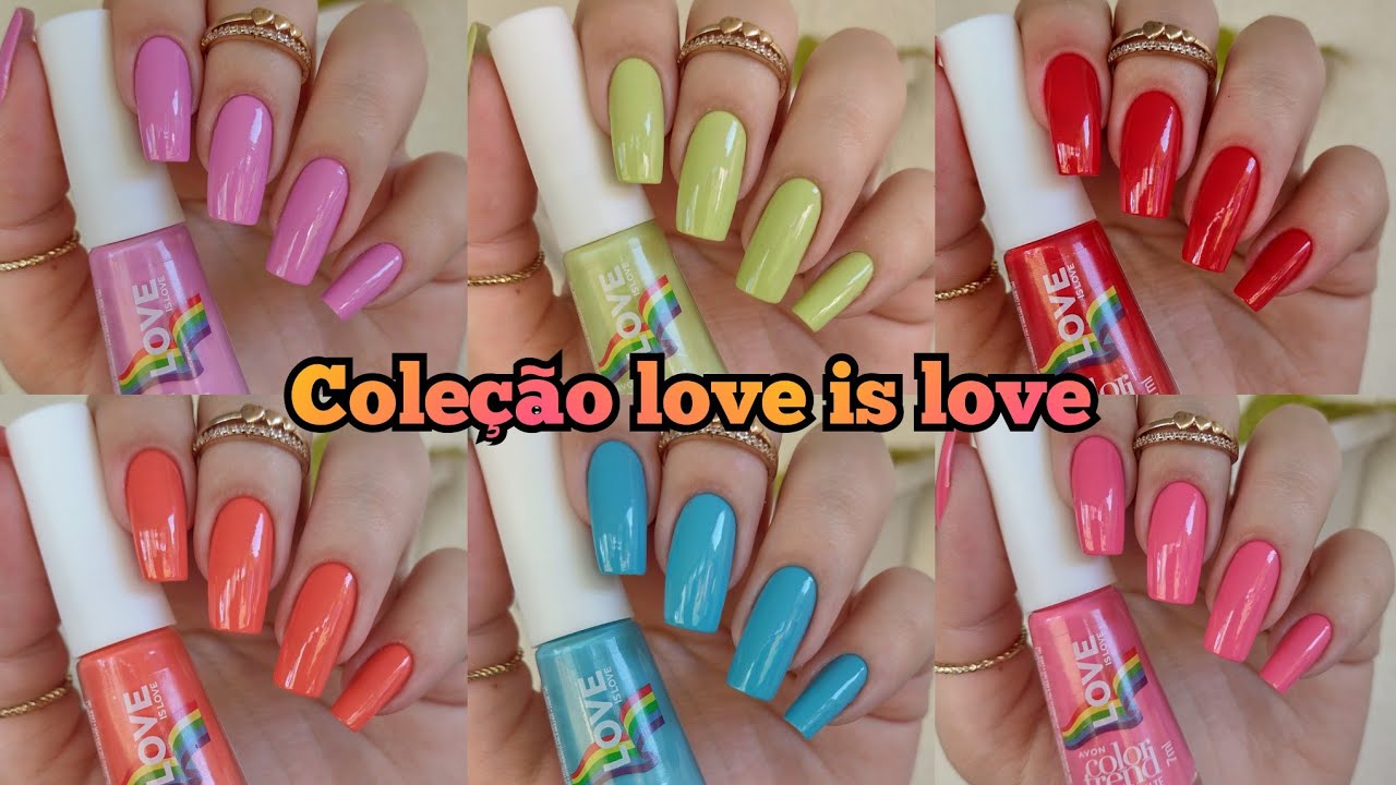 ESMALTE COLOR TREND AVON COLEÇÃO LOVE IS LOVE LANÇAMENTO ✨ COMPARAÇÃO DE CORES ✨