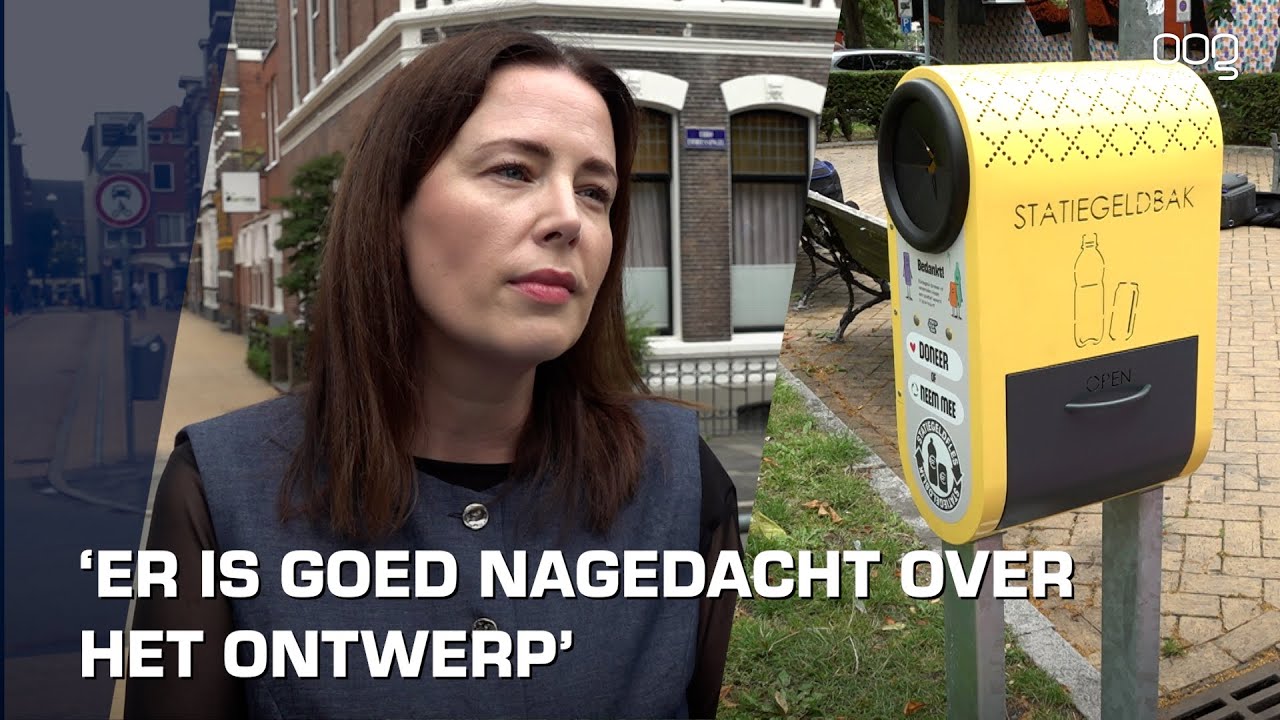 Eerste ‘statiegeldbakken’ geplaatst bij regenboogzebrapad