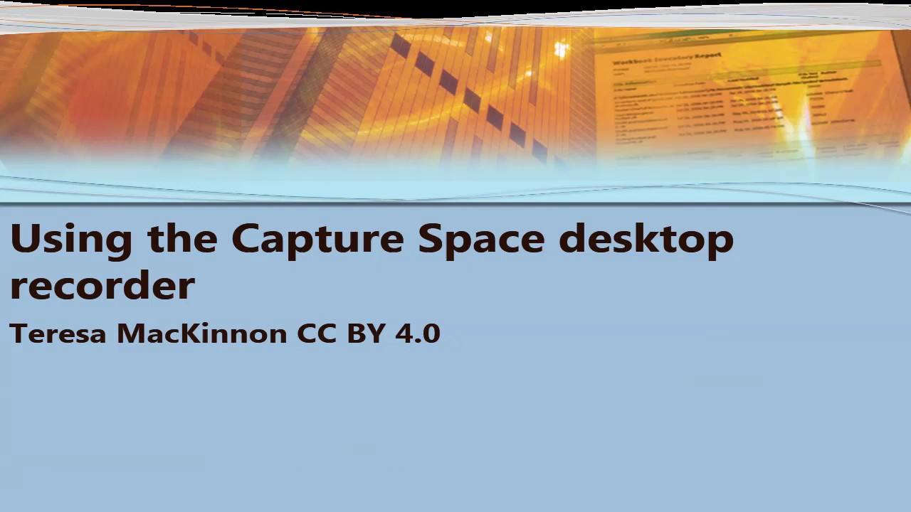 Kaltura capture space tutorial