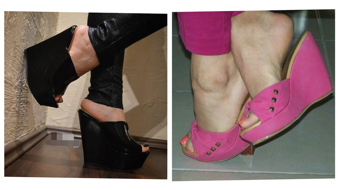 Sophisticated collection of wedge heel mule sandals for ladies #wedgemules #wedgesandals #wedgeheel.