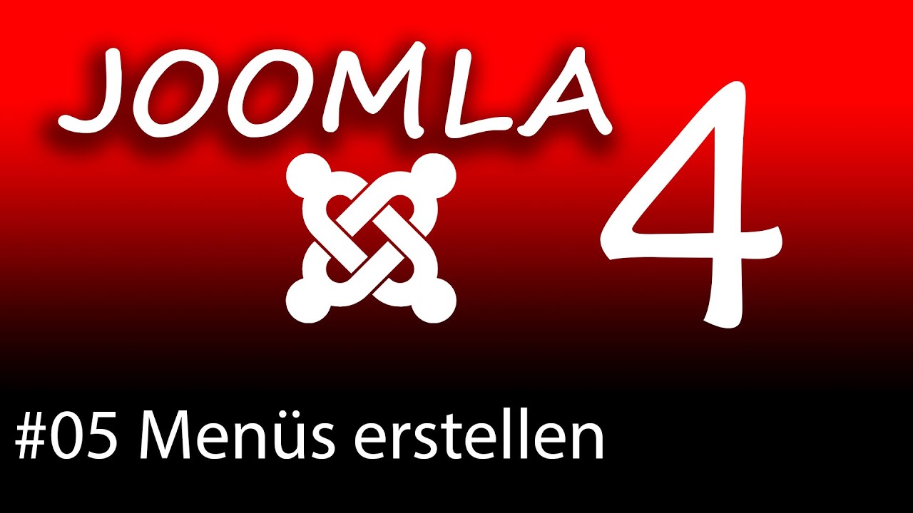 Joomla 4 - unser erstes Menü erstellen - Homepage erstellen mit Joomla!4 - Tutorialgarage.com