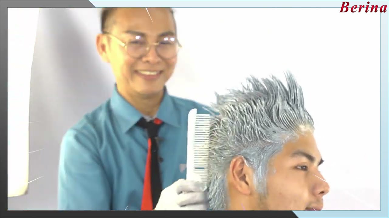 แก้ผมย้อมน้ำตาลเข้มมา แล้วทำสีเทาเท่ๆ