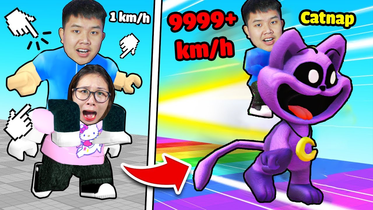 Đua thú cưỡi Catnap xem ai về đích nhanh nhất? bqThanh Cưỡi CATNAP Siêu Ngầu Thắng Ốc