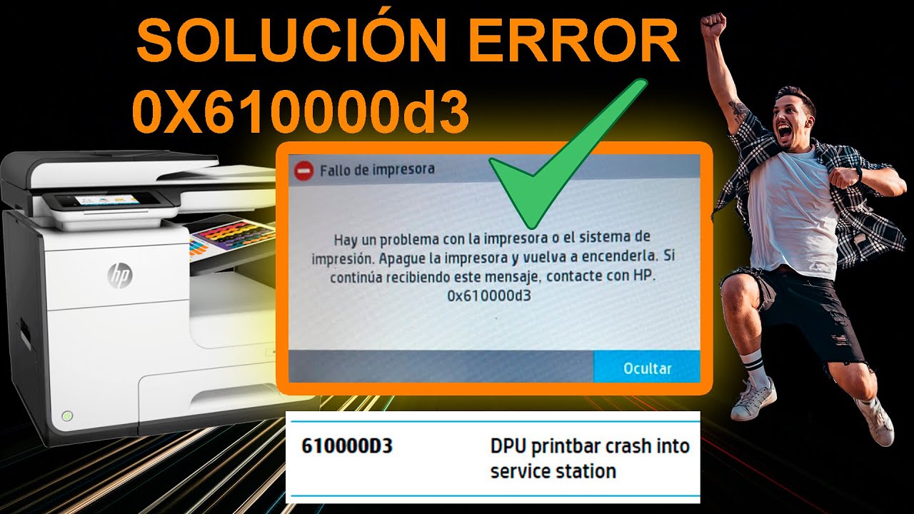 ✔️✔️Solución error 0x610000d3 impresora HP PageWide Pro 477dw 🔥