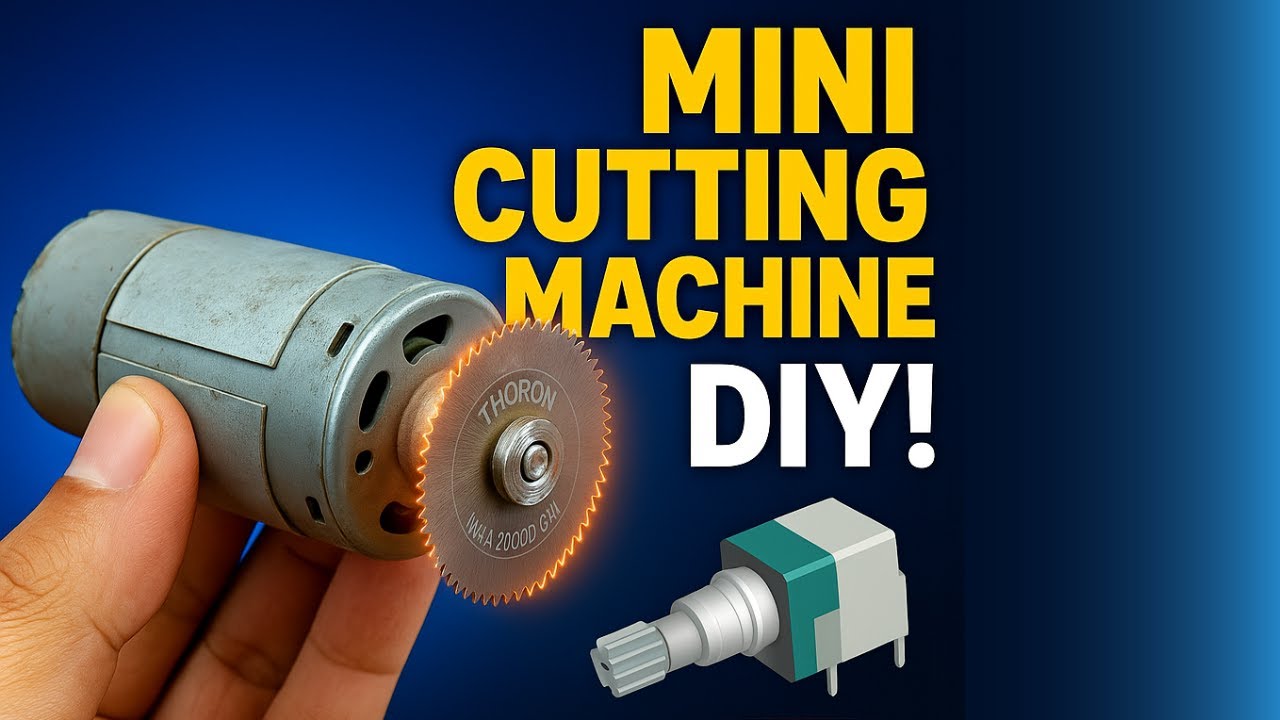 Turn a Small Motor Into a Razor Sharp Cutter-Shaft Connector Potensiometer