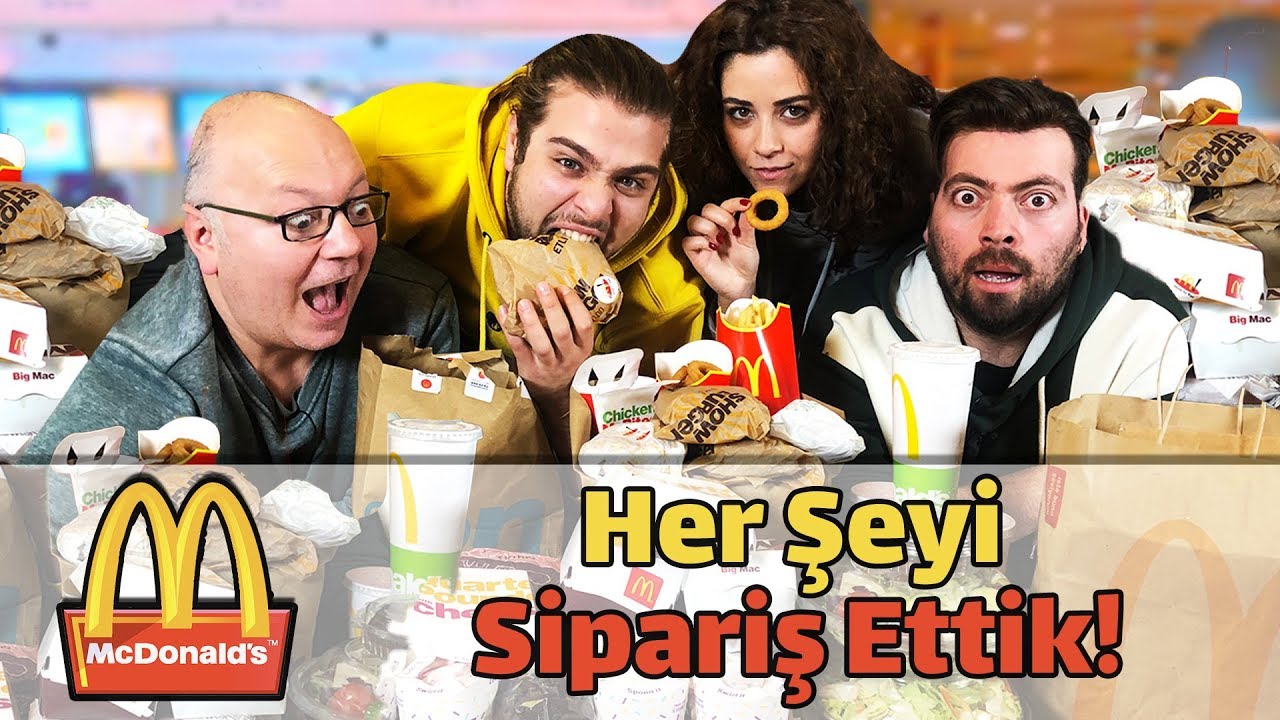 Mc Donald's'da Satılan Her Şeyi Sipariş Ettik