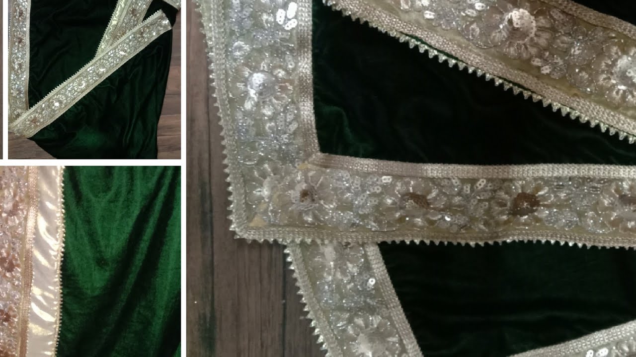 how to design your velvet shawl at home
