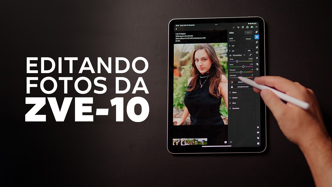EDITANDO FOTOS DA ZVE10 NO IPAD