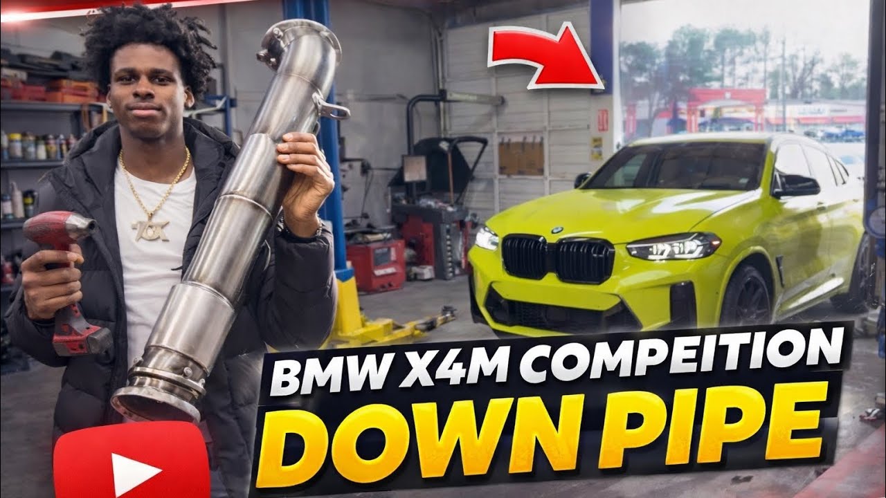 DOWN PIPE INSTALL ON BMW X4M COMPETITION 🔥😳‼️
