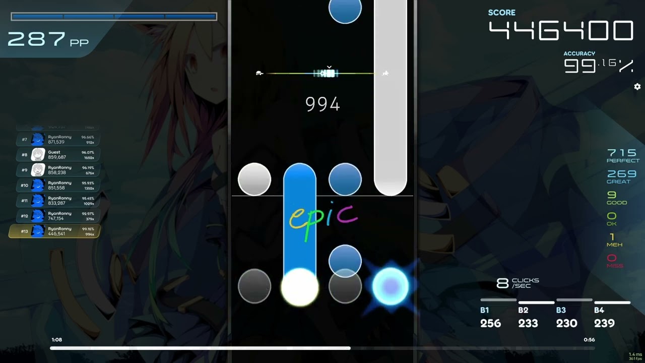 Aozora Gradation FC (Cobalt Lv. 20) | osu!mania