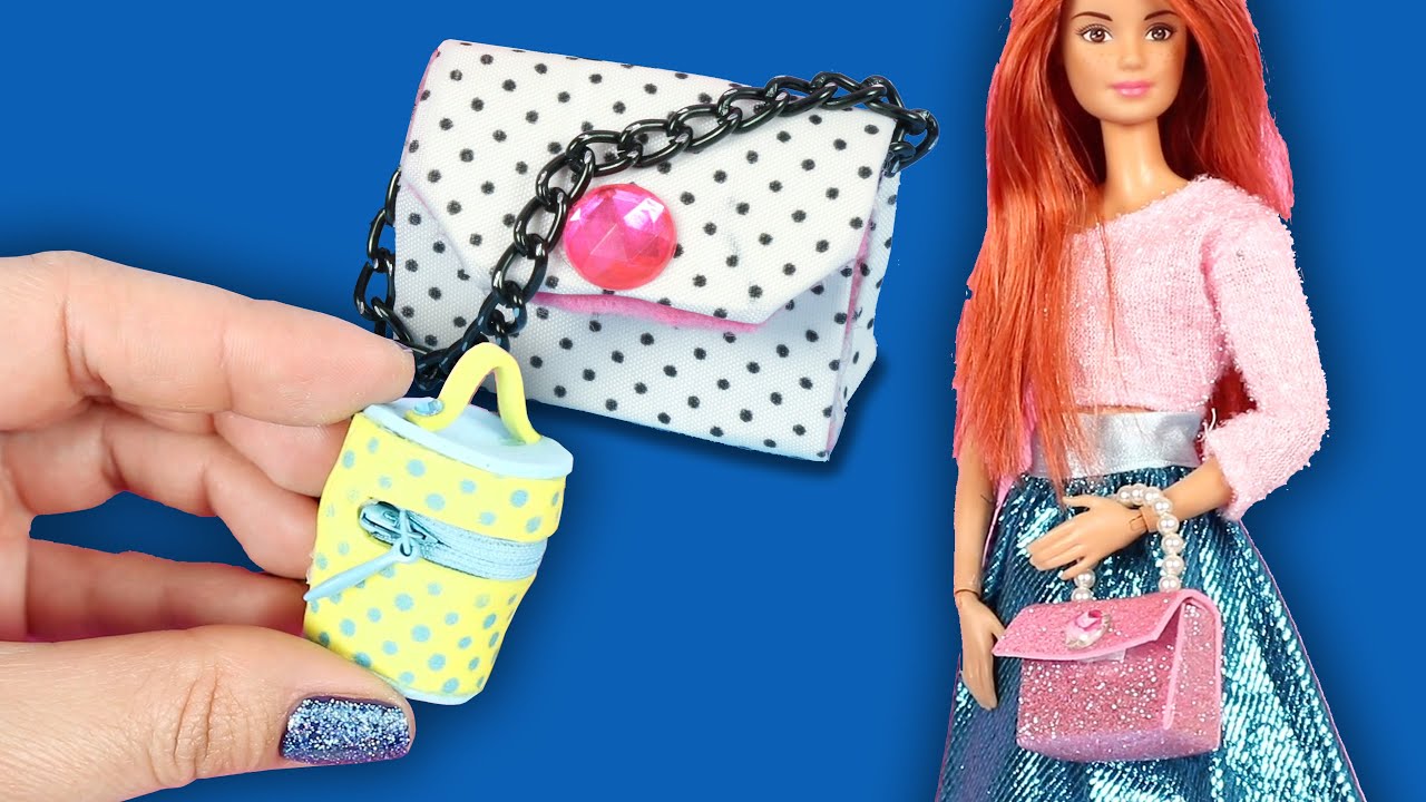 BARBIE İÇİN 9 PRATİK ÇANTA YAPIMI FİKRİ