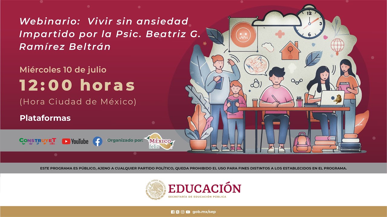 Webinario Vivir sin ansiedad