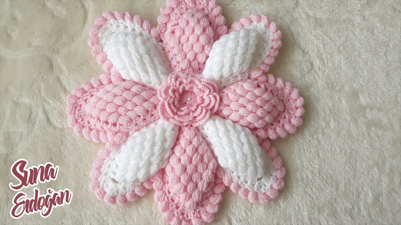 💖 BUNA BAYILACAKSINIZ, HERKES ÖRSÜN! 🌸 Çiçek Motifli Lif Modeli Yapımı