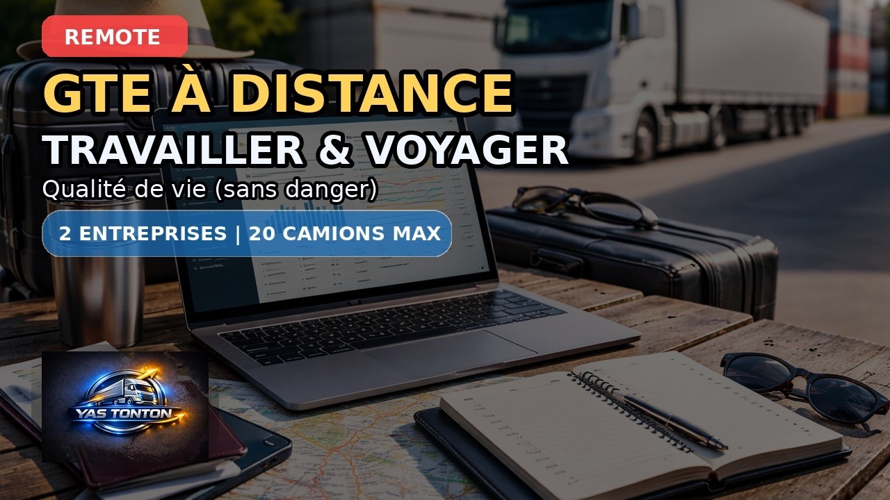 Gestionnaire Transport externe : travailler, voyager et g&eacute;rer jusqu&rsquo;&agrave; 20 camions (2 entreprises max)