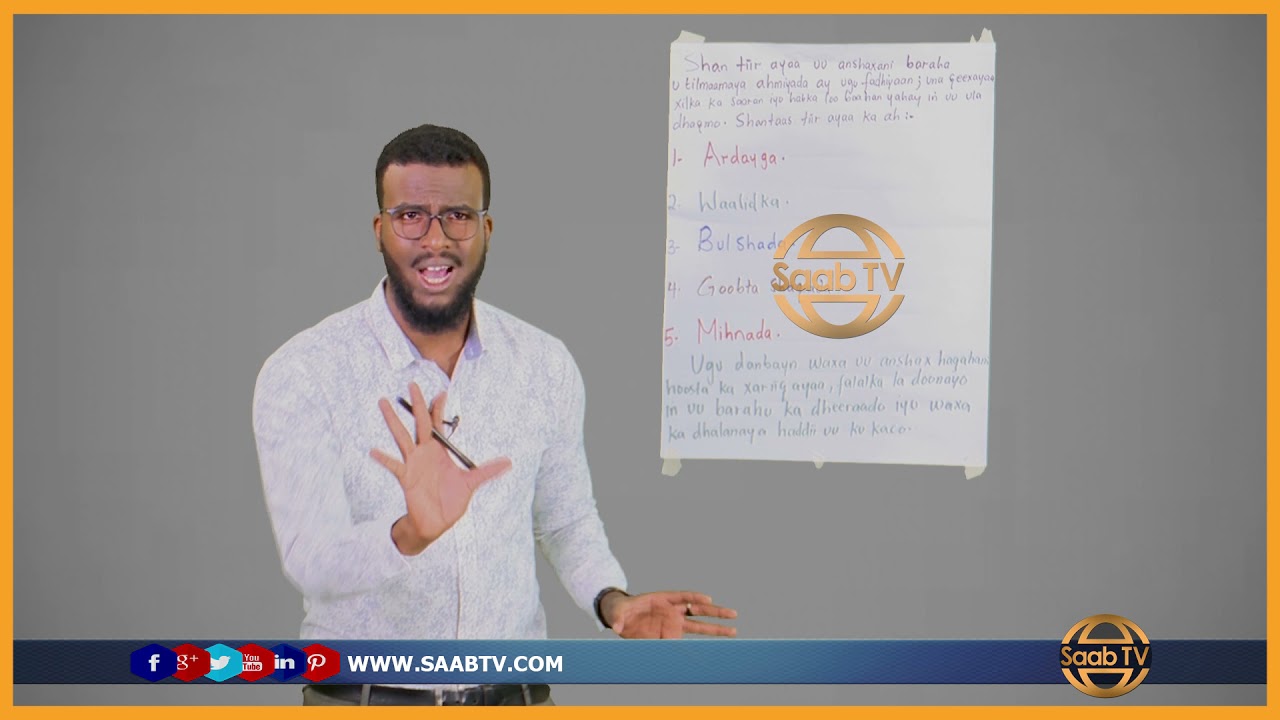 Barnaamijka Bare Kaab Hormada Koowaad Anshaxa Mihnadeed ee Baraha Qaybtii Shanaad