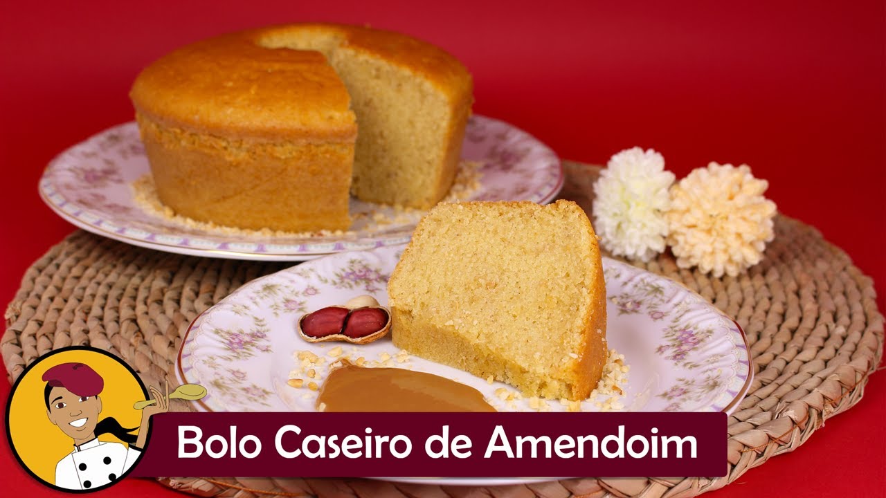 Bolo Caseiro de Amendoim - Chef Silvia Nicolau