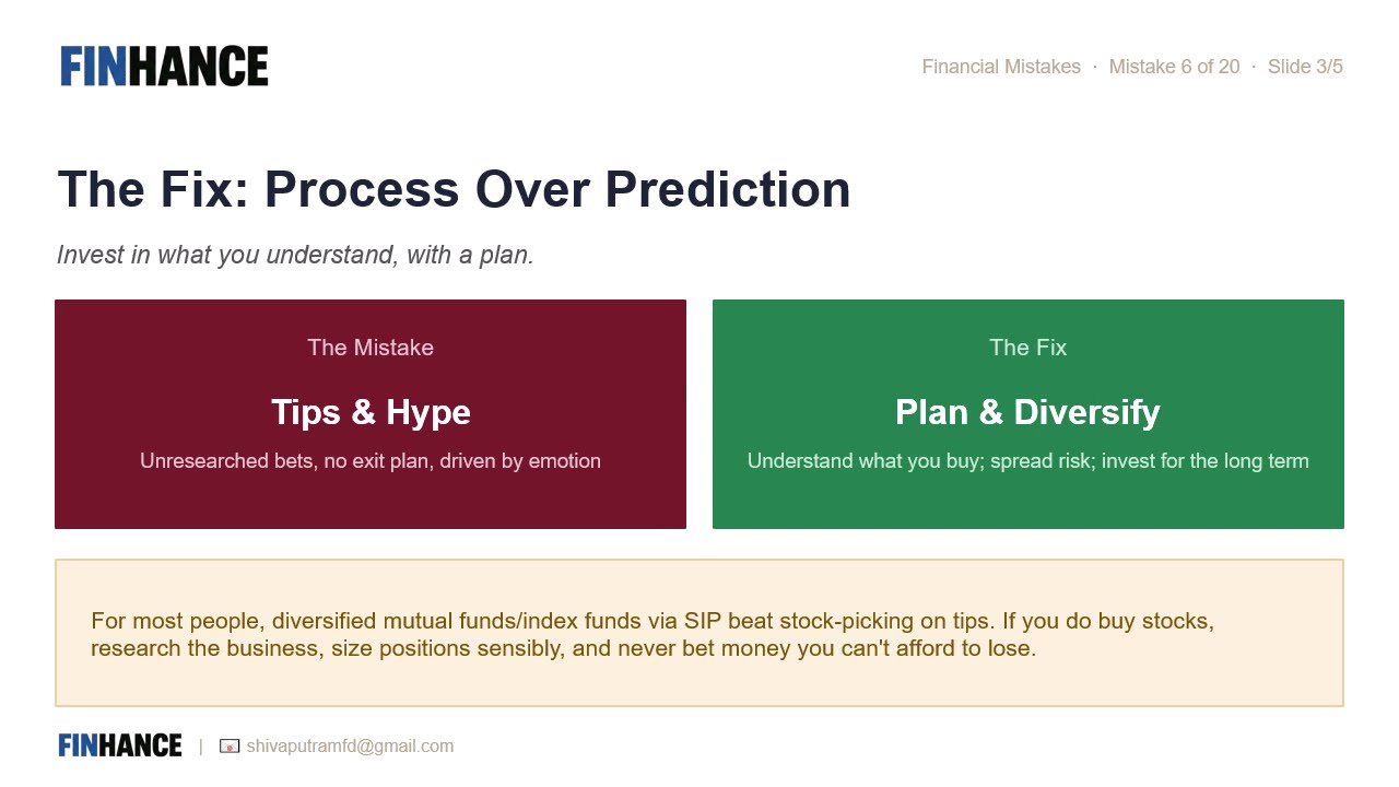 Financial Mistakes Series - Chasing Hot Tips and 