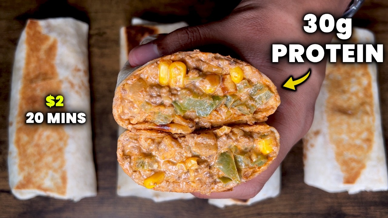 Meal Prep These $2 Queso Burritos INSANE For Fat Loss