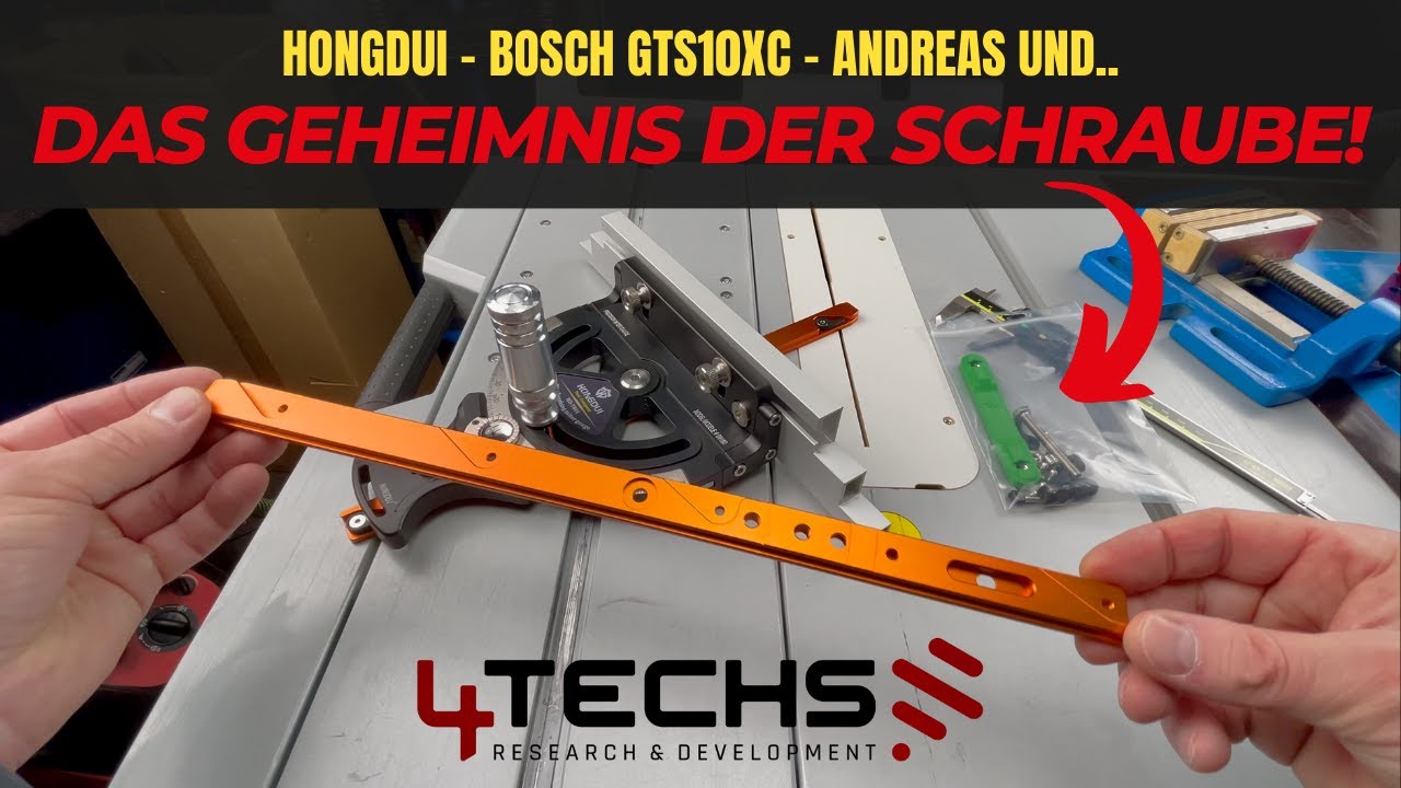 Hongdui Bosch GTS10XC Gleitschiene - Schraubenbolzen Austausch