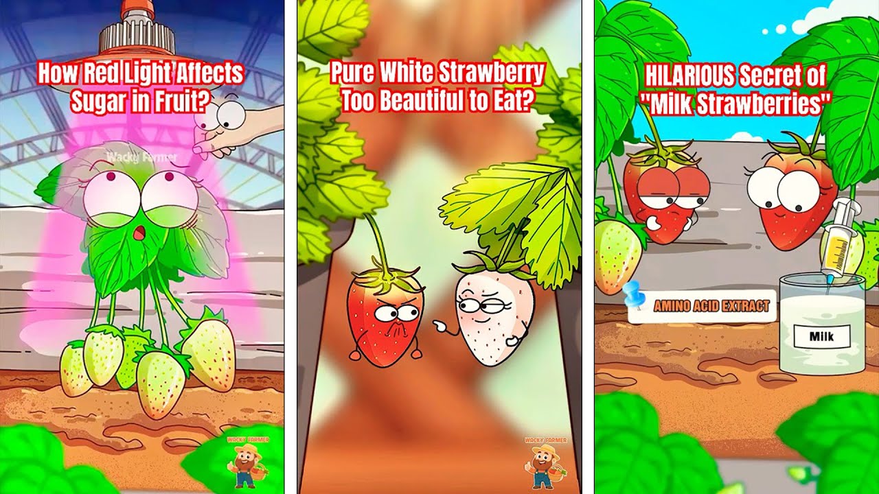 Секреты фруктов (Эпизод 2): КЛУБНИКА🍓 | Wacky Farmer