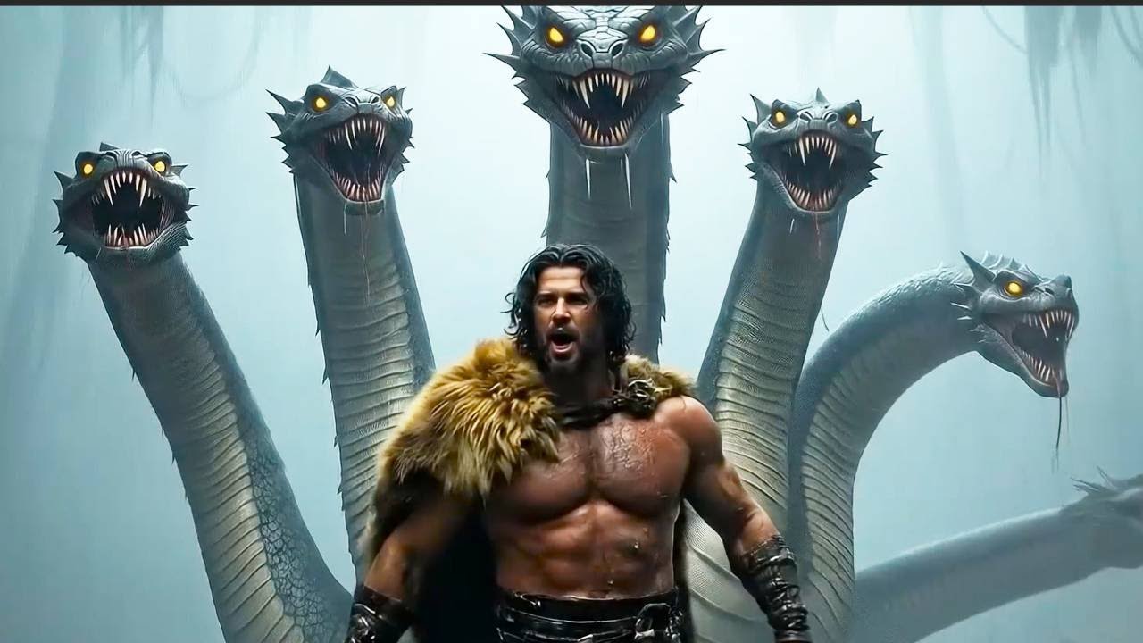 VEO 3.1. AI VIDEO DEMO:  Labors of Hercules EXPLAINED (Part 1) - Birth, Madness, Nemean Lion & Hydra