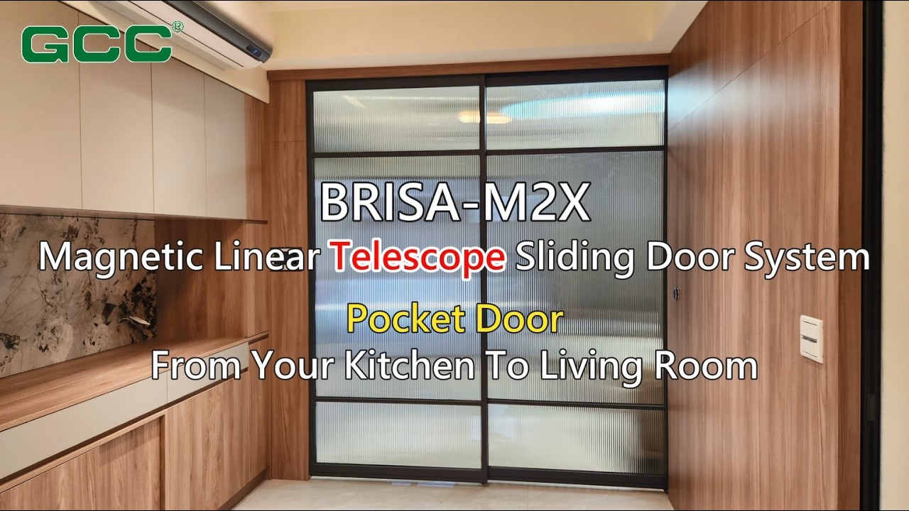 2026 Automatic Telescope Kitchen Pocket Door | Entrance | Living Room | Partition Door |MadeinTaiwan