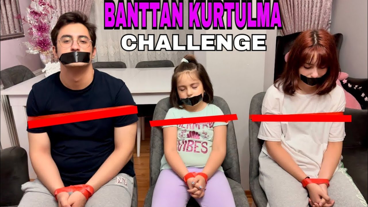 BANTTAN KURTULMA CHALLENGE 2/DUCT TAPE CHALLENGE/ZEYNEP HİRANUR