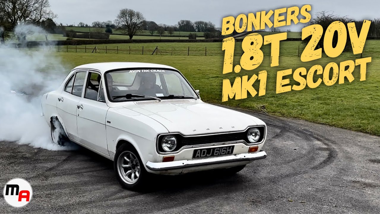 MENTAL CLASSIC RWD 1.8T 20V SWAPPED MK1 FORD ESCORT - БОКОВОЙ ПОЕЗД И ДЫМ