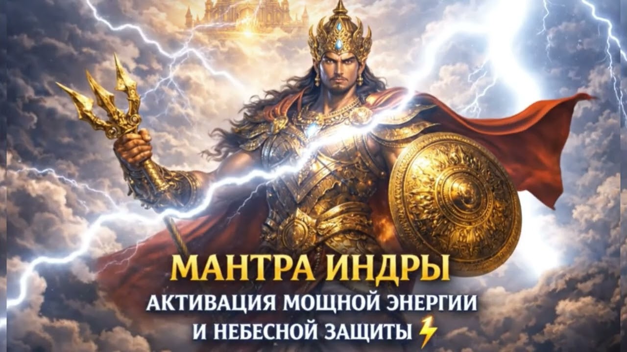 ⚡ МАНТРА ИНДРЫ — АКТИВАЦИЯ МОЩНОЙ ЭНЕРГИИ И НЕБЕСНОЙ ЗАЩИТЫ ⚡