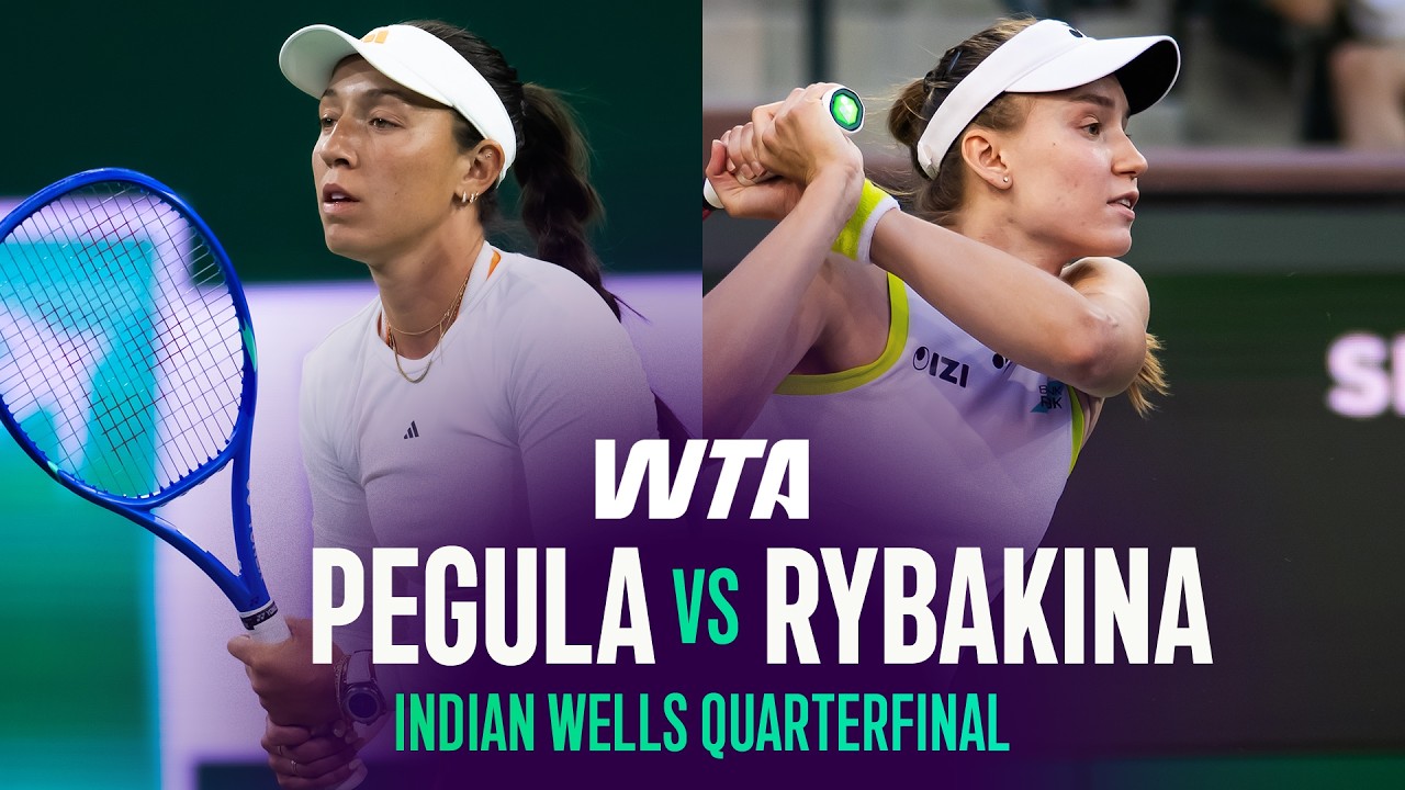 Jessica Pegula vs. Elena Rybakina | 2026 Indian Wells Quarterfinal | WTA Match Highlights