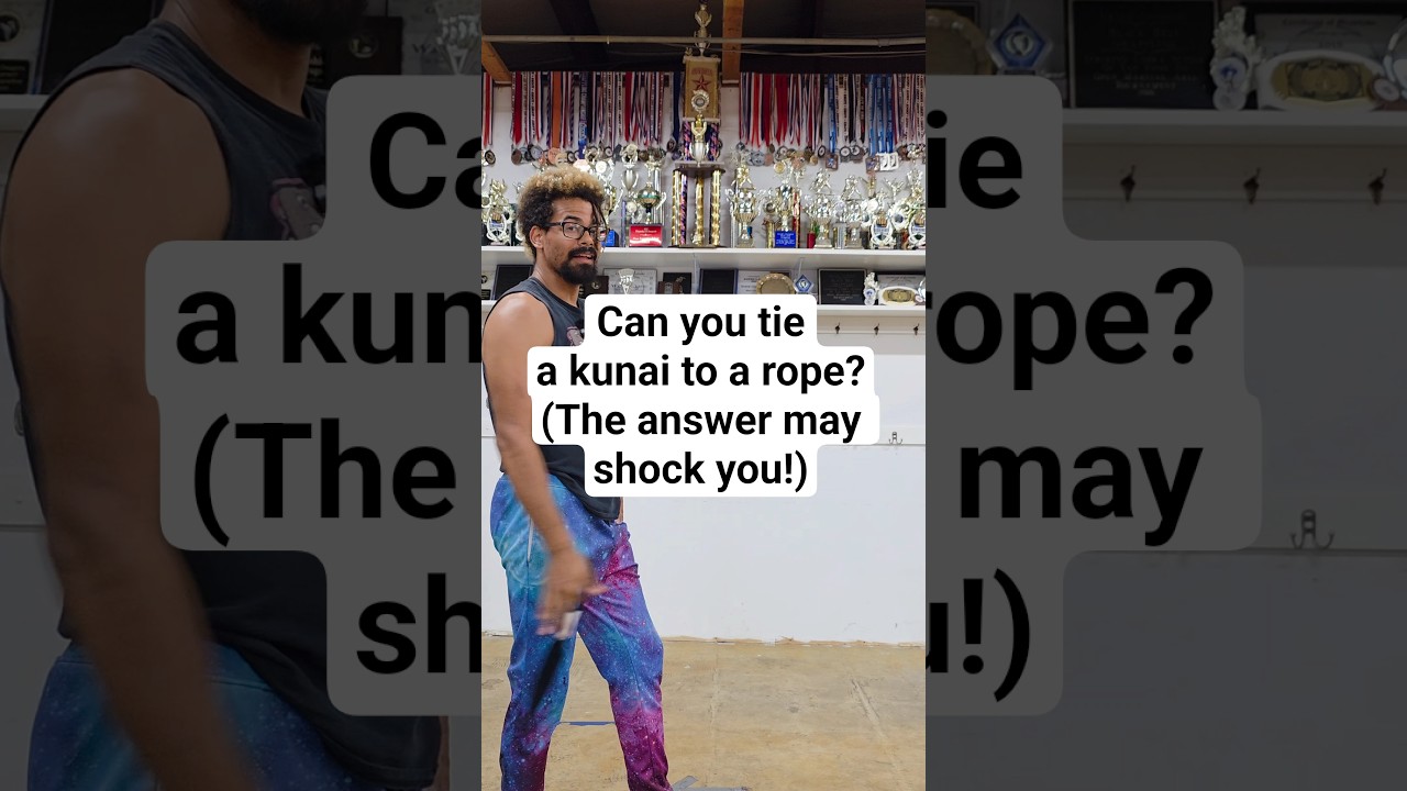 Can you tie a kunai to a rope??? #benseiarmy #ninja #ropedart