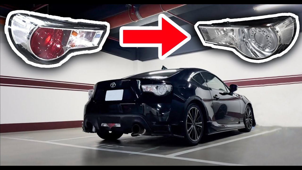 【找麻煩系列】DIY Toyota 86/BRZ/FRS 透明尾燈超省錢改法，日本車就該長這樣，中井啟包上身！！ - TCS OFF