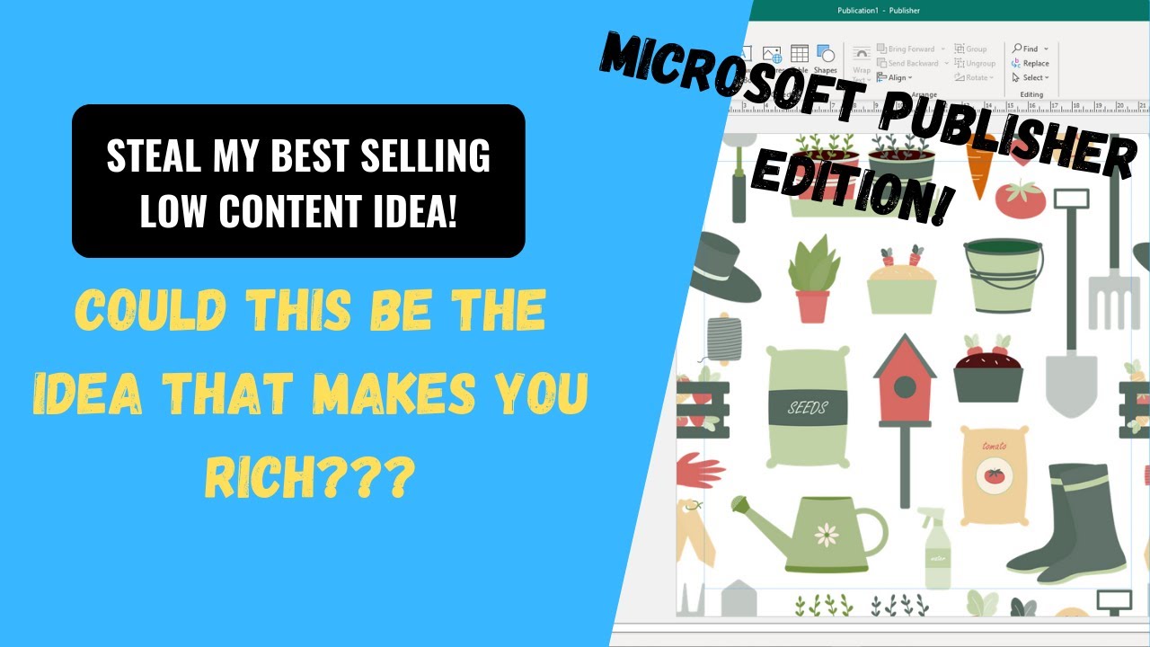 KDP Low Content Book Tutorial- Craft Paper Pad in Microsoft Publisher! Sell More Books On Amazon!