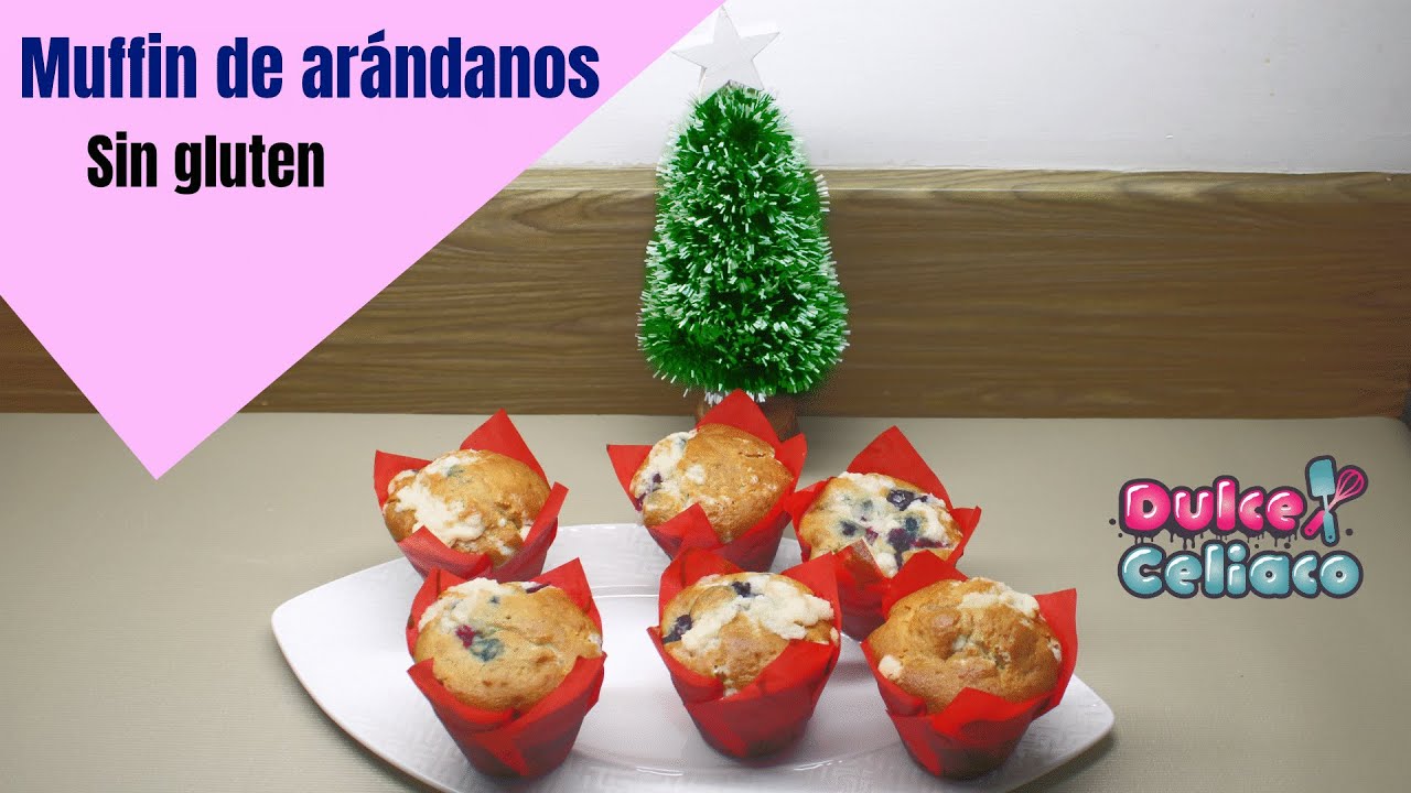 Muffin de ar&aacute;ndanos Sin Gluten. El crumble le da un toque super especial y los hace subir de nivel.