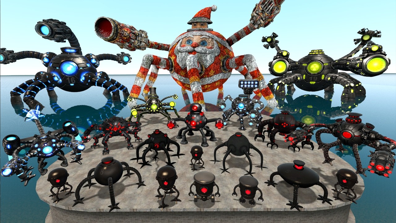 I Found Evolution of ALL Omnidroid Robots in Flatwater | Garry’s Mod Test