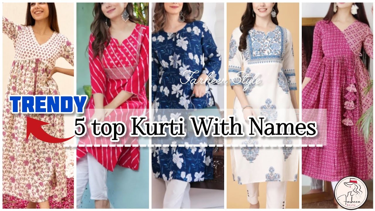 #2025 Types of kurtis with names/Latest kurti design/kurtis for girls/women/kurtis names