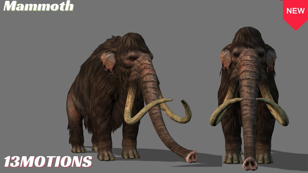 Mammoth  animals Iclone 8 used with free download pack