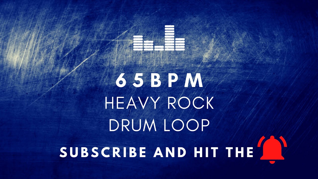 Heavy Rock Drum Loop 65 BPM [Practice Tool + Free Download]